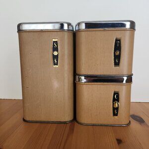 Vintage GSW Metal Kitchen Storage Canisters
